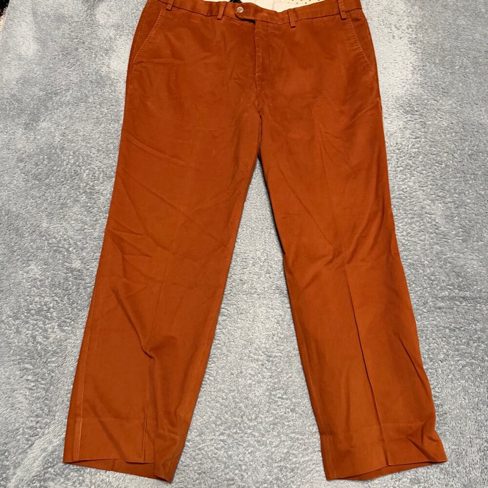 Paul Stuart Pants Mens 42 (39x28) Chino Trousers Orange